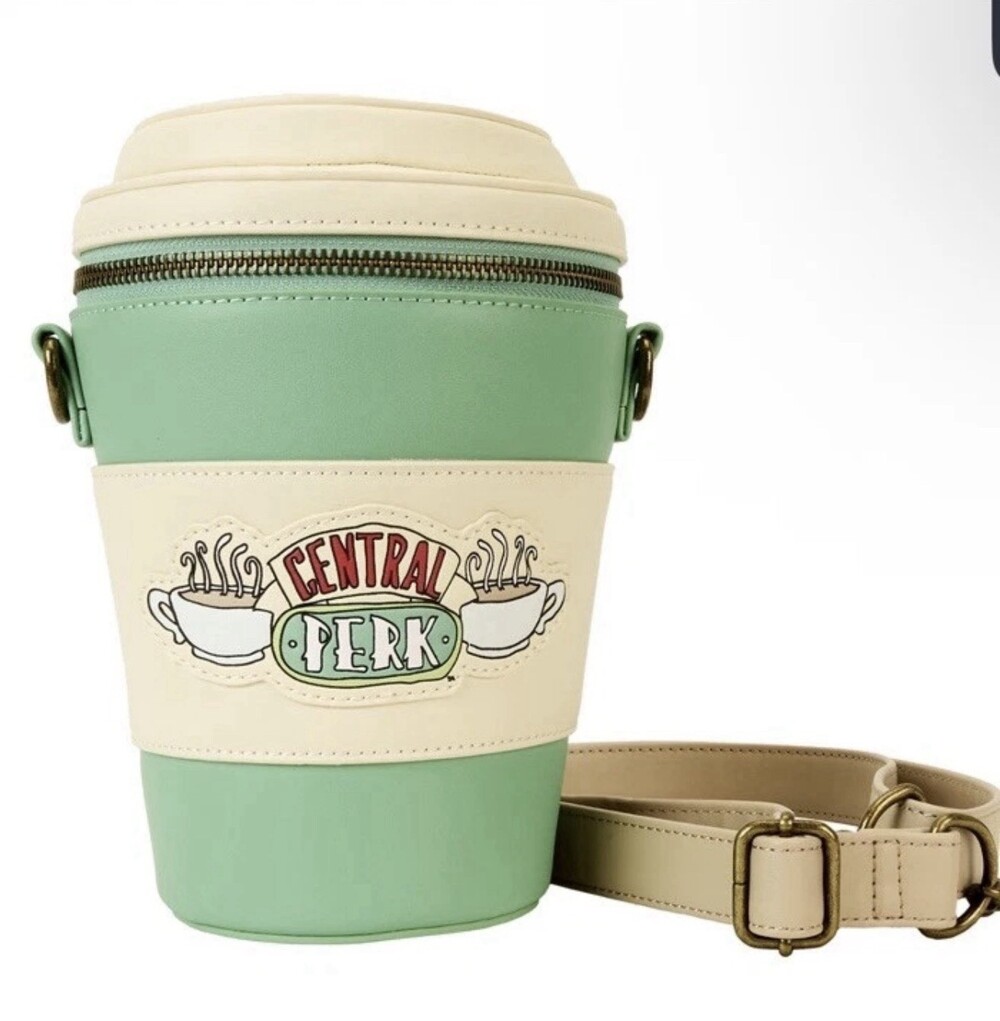 NEW Loungefly Friends Central Perk Coffee Cup Scented Crossbody Bag Hard T